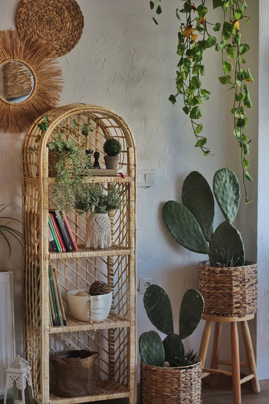 Rattan interior